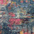 2' X 6' Blue And Yellow Abstract Power Loom Non Skid Area Rug